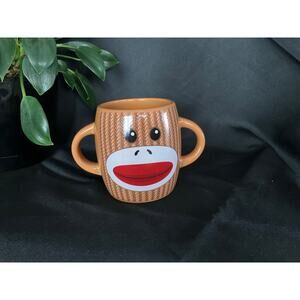 Galerie Brown Sock Monkey Coffee Mug